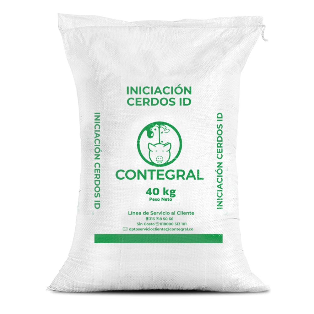 Bulto de Cerdos Iniciación ID, distribuido por Nutricampo en Nariño, Cauca y Valle del Cauca