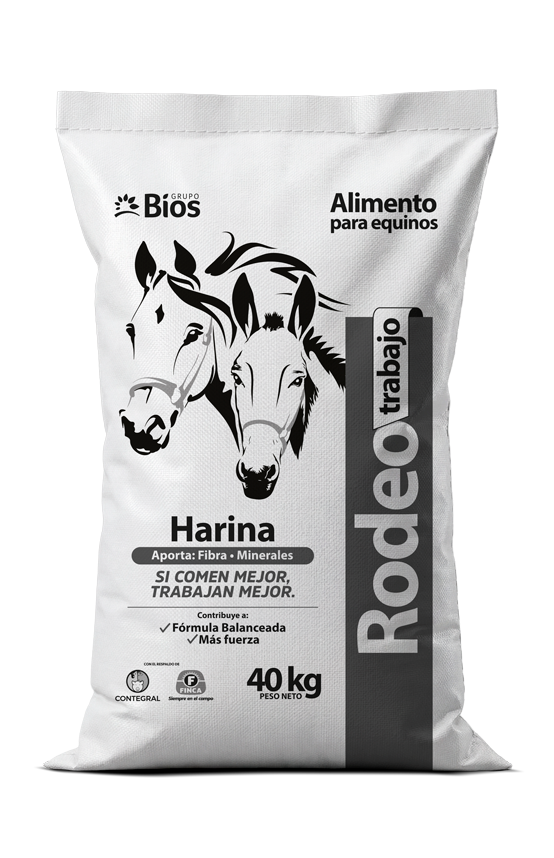 Bulto de Rodeo Trabajo, distribuido por Nutricampo en Nariño, Cauca y Valle del Cauca